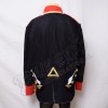 Dark Blue With Red color and cuff with Golden Baird Turn Back is white Real Turn back