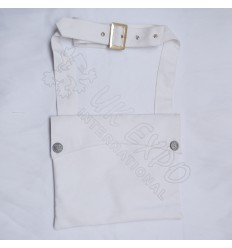 Bread Bag White Color With 21st Peweter buttons