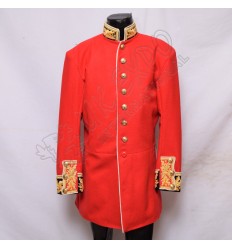 RED COLOR COLDSTREAM GUARDS OFFICER COLONEL DRESS TUNIC JACKET