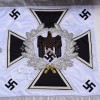 Heer Artillery Standard Trumper Banner Double sided Embroidery on White silk