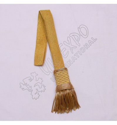 Officer Sword knot Golden Bullion With Gold Braid