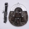Mens Full Dress Kilt Sporran Formal Seal Skin Celtic Cantle Antique Kilt Sporran