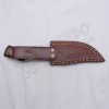 Damascus blade knife for kilt lover beautiful wooden and bone handle style