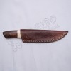 Thunder cut knife Damascus steel blade with wood and bone brass handle