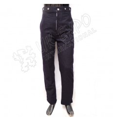 American civil war trouser dark blue with red line and tin buttons