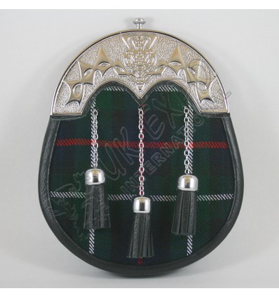 Royal Stewart Tartan Sporran with celtic Cantle