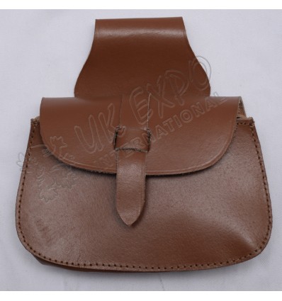 Hiking brown real leather Day Wear Sporrans pouch