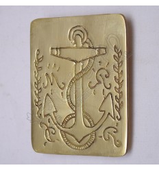 Anchor Brass Chest Plate fit any Cross Belt