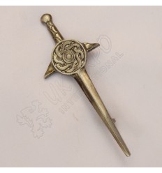 Celtic Design Shiny Antique Kilt Pin