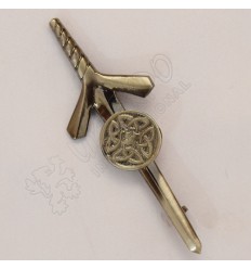 Celtic Shield Shiny Antique kilts Pin