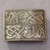 Scottish Celtic Bird Kilt Buckle With Brass Antique Finish