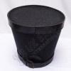 Shako Hat with Black Leather Band on Top and Black Color Threads