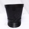 Shako Hat with Black Leather Band on Top and Black Color Threads