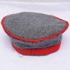 Historical Gray and Red Balmoral Hat