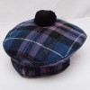 Pride of Scotland Tartan Military Bonnet Hat with Black Pom Pom