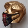 Black Stewart Tartan Scottish Style Mask