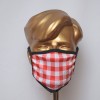 Red And White Box Design Sublimated Cotton Mask