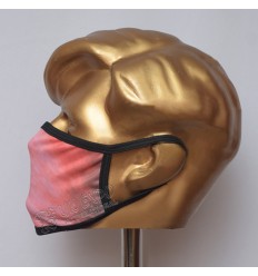 Stylish Pink Sublimated Cotton Mask