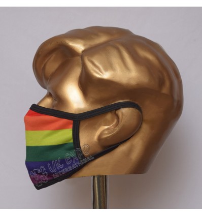 Rainbow Flag Sublimated Cotton Mask