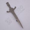 Celtic Crown Design Shiny Antique Kilt Pin