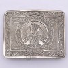 Love Heart Harp Celtic Shiny Antique Kilt Belt Buckle