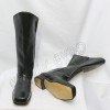 Civil War Black Leather Long Boots