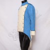 Napoleonic British French Jacket White Front and Cuff Black Piping With Sky Blue Main body