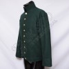 Civil War Coat Dark Green With Brass Botton