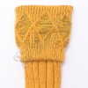 Rhombus Cuff Golden Color Kilt Woolen Socks