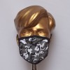 Black White And Gray Comouflage Sublimated Cotton Mask