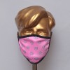 Baby Pink With White C Letter Sublimated Cotton Mask