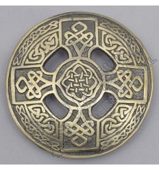 Celtic Knot Brass Antique Brooch