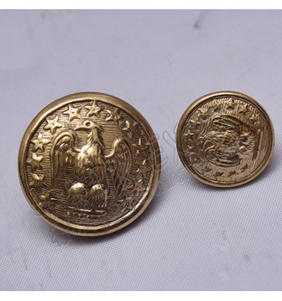 Brass Button Eagle and stars