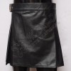 Black Leather ladies Utility Kilt
