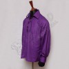 Purple Mens Scottish Highland Jacobite Shirts Jacobean Ghillie
