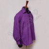 Purple Mens Scottish Highland Jacobite Shirts Jacobean Ghillie
