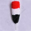Red White and Green Color Woolen Hackle
