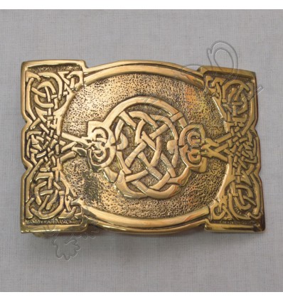 New Scottish Celtic Design Brass Antique Kilt Buckle