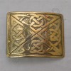 Celtic Knot Brass Antique Round Kilt Belt Buckle