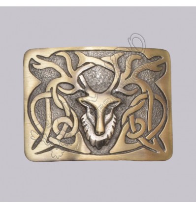 Celtic Design Brass Antique Baby Scottish Buckle