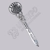 Celtic Sword Design Chrome Color Filled Kilt Pin