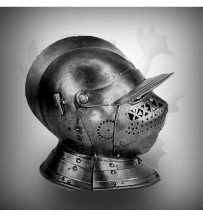 Fine Silver Medieval Head Armor Helmet
