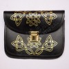 Celtic Pouch with Gold Embossing for Piper Drummer