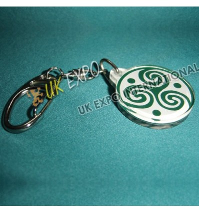 Harp Double Side Printed Key Chain