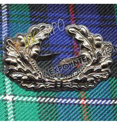 Scottish Thistle metal Cap Badge