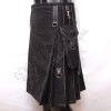 Brown Heavy Duty Utility Kilts with 4 Straps closing