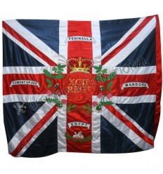 92nd Regiment Gordon Highlanders as carried at Waterloo large hand embroidery flag