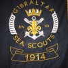 Gibraltar sear scouts 1914 Great Britain Large Flag Double Embroidery and Double Fabric with Gold Fringe