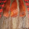 Brown , Dark Gray Orignal Horse Hair sporran with Red and Brown tessels with Nice Cantle
