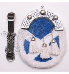 Artificial Fur with Scottish flag with Celtic Cantle